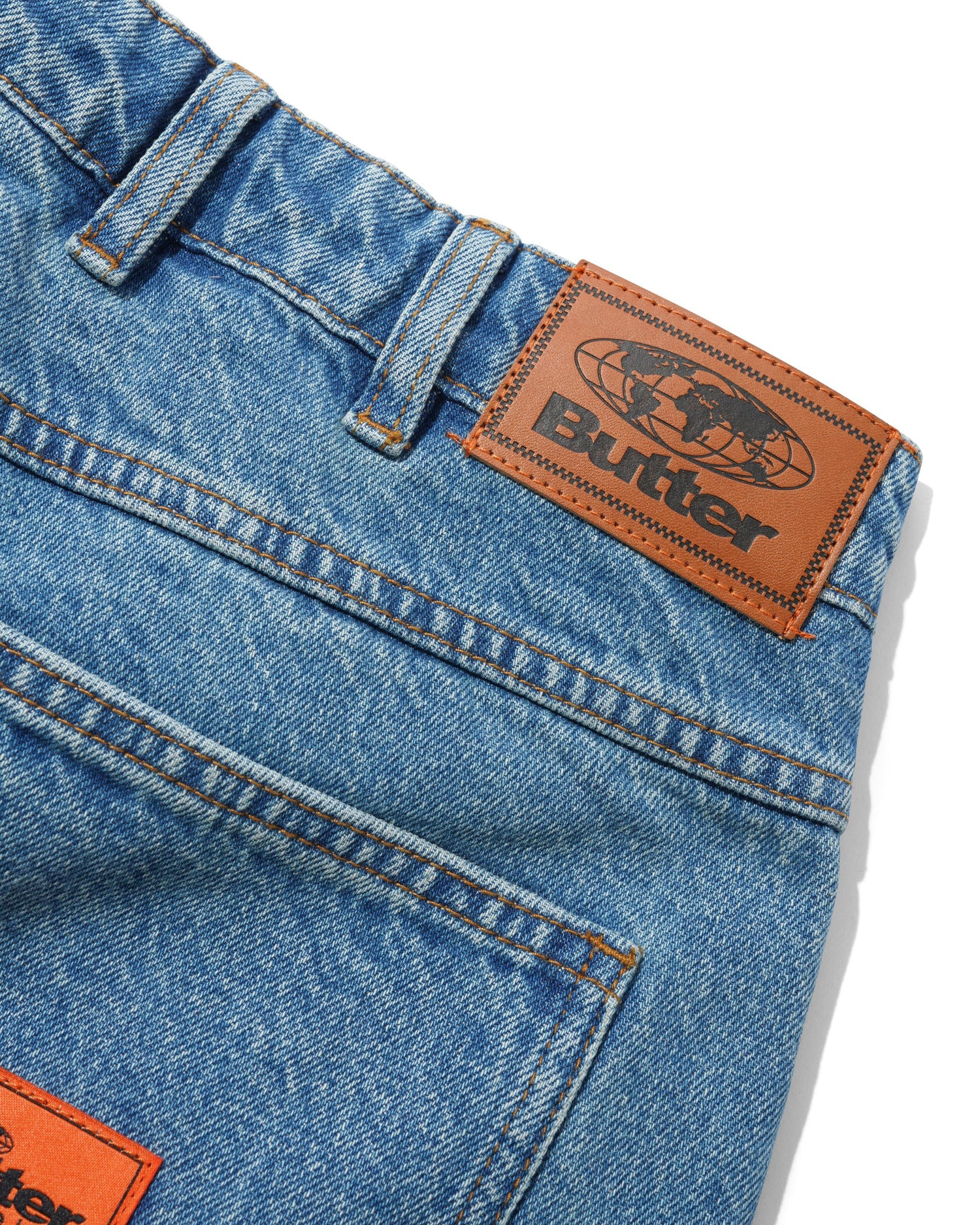 Santosuosso Denim Jeans, Distressed Indigo