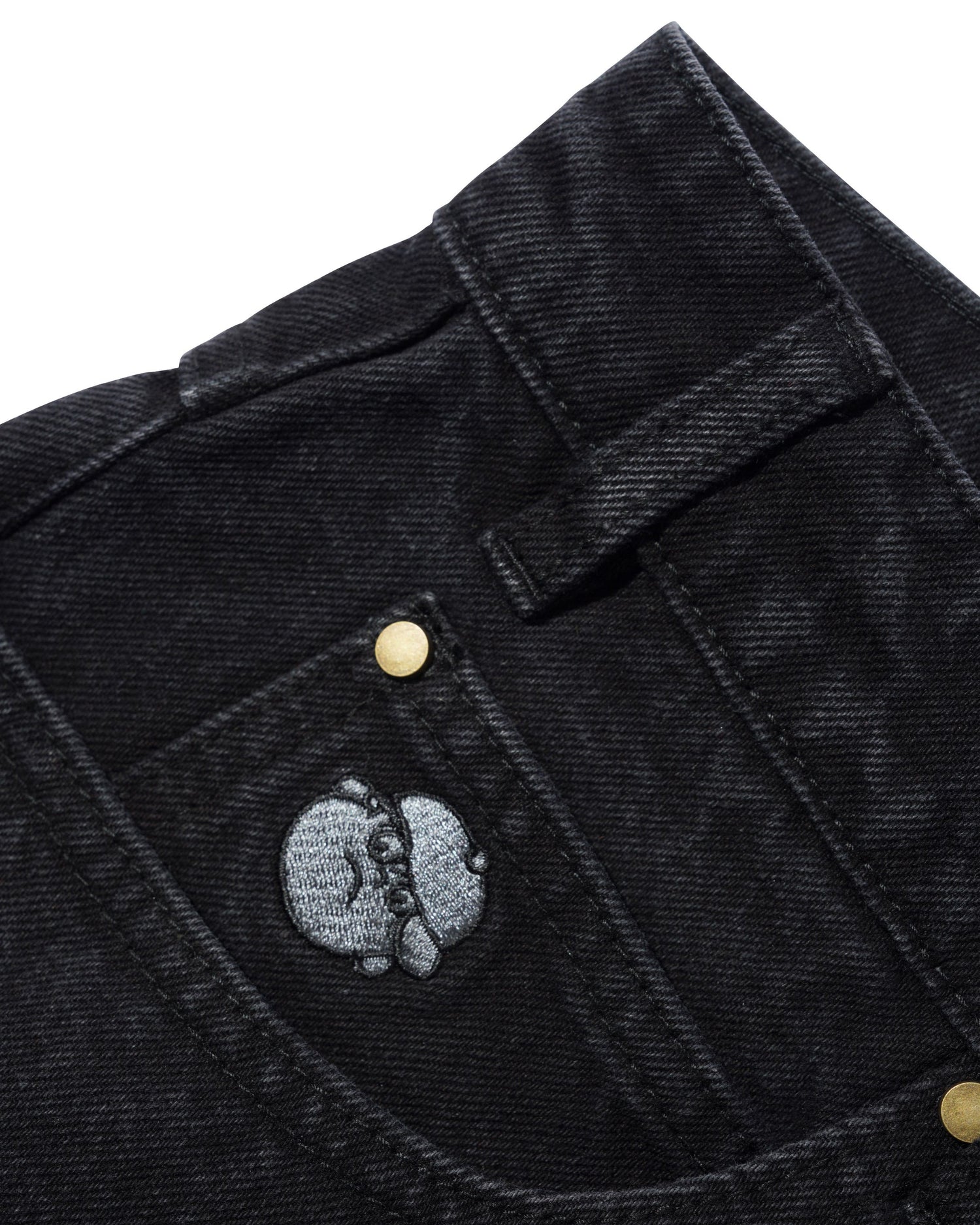Santosuosso Denim Jeans, Flat Black