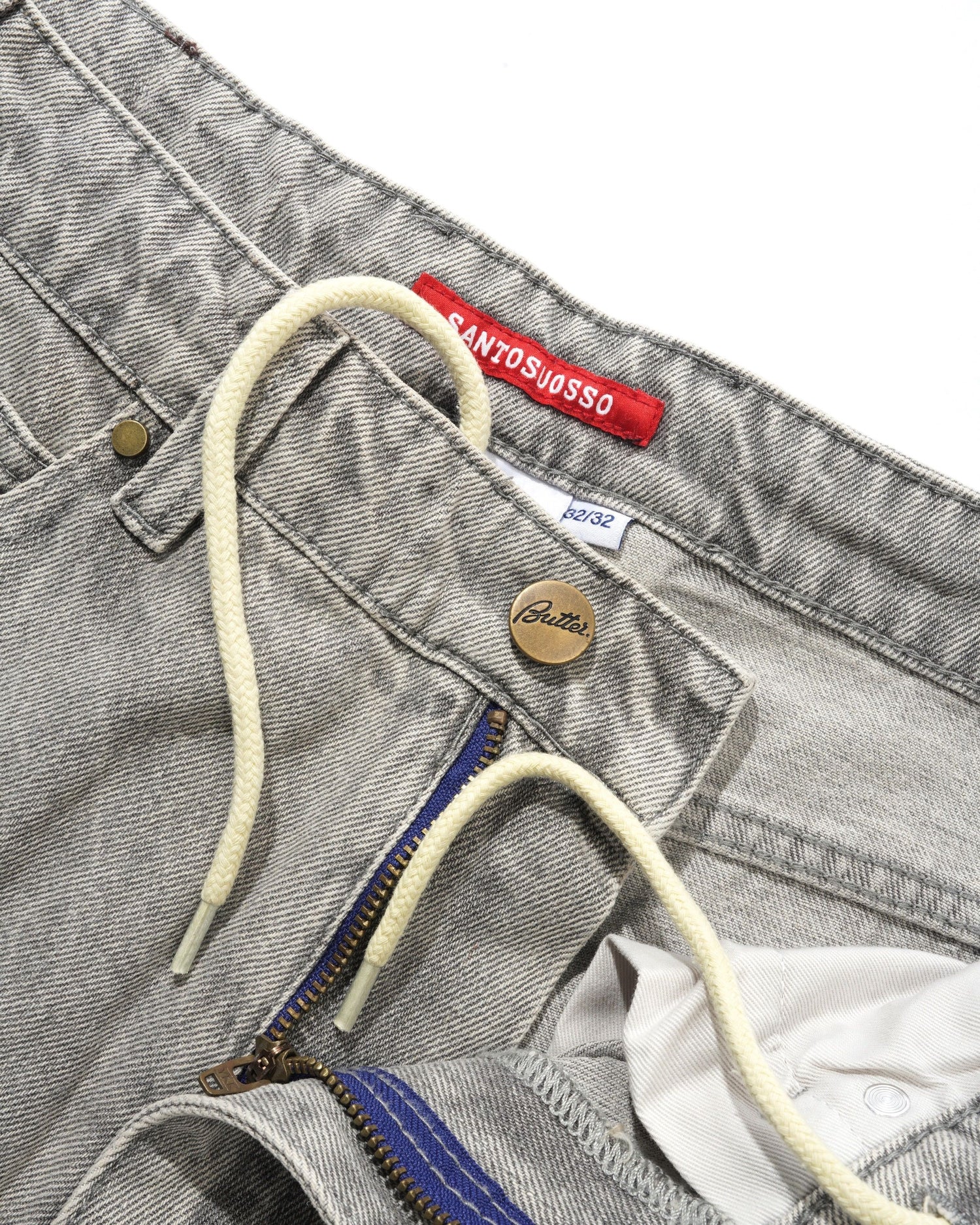 Santosuosso Denim Jeans, Grey Wash