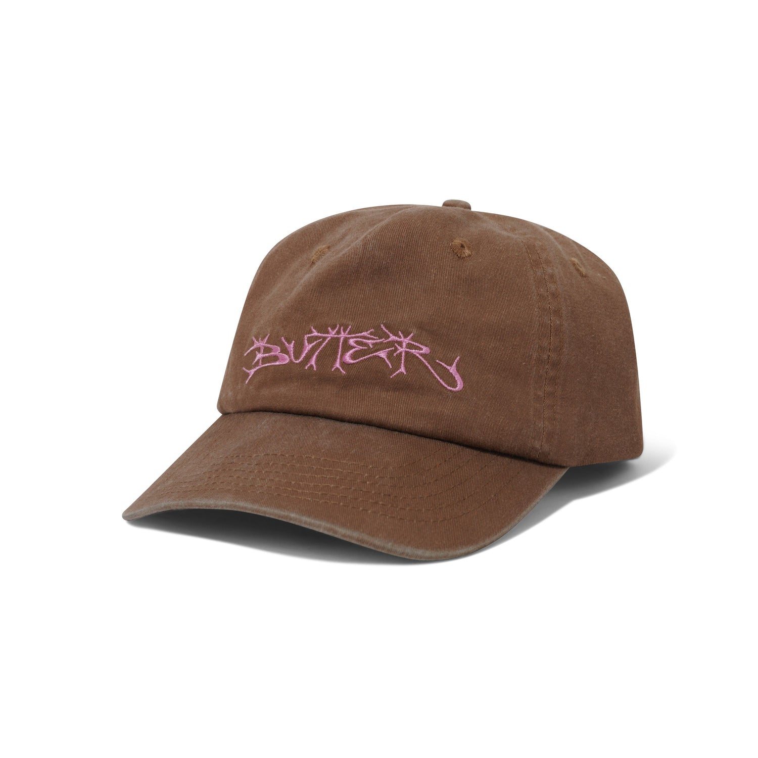 Scrawling 5 Panel Cap, Washed Brown