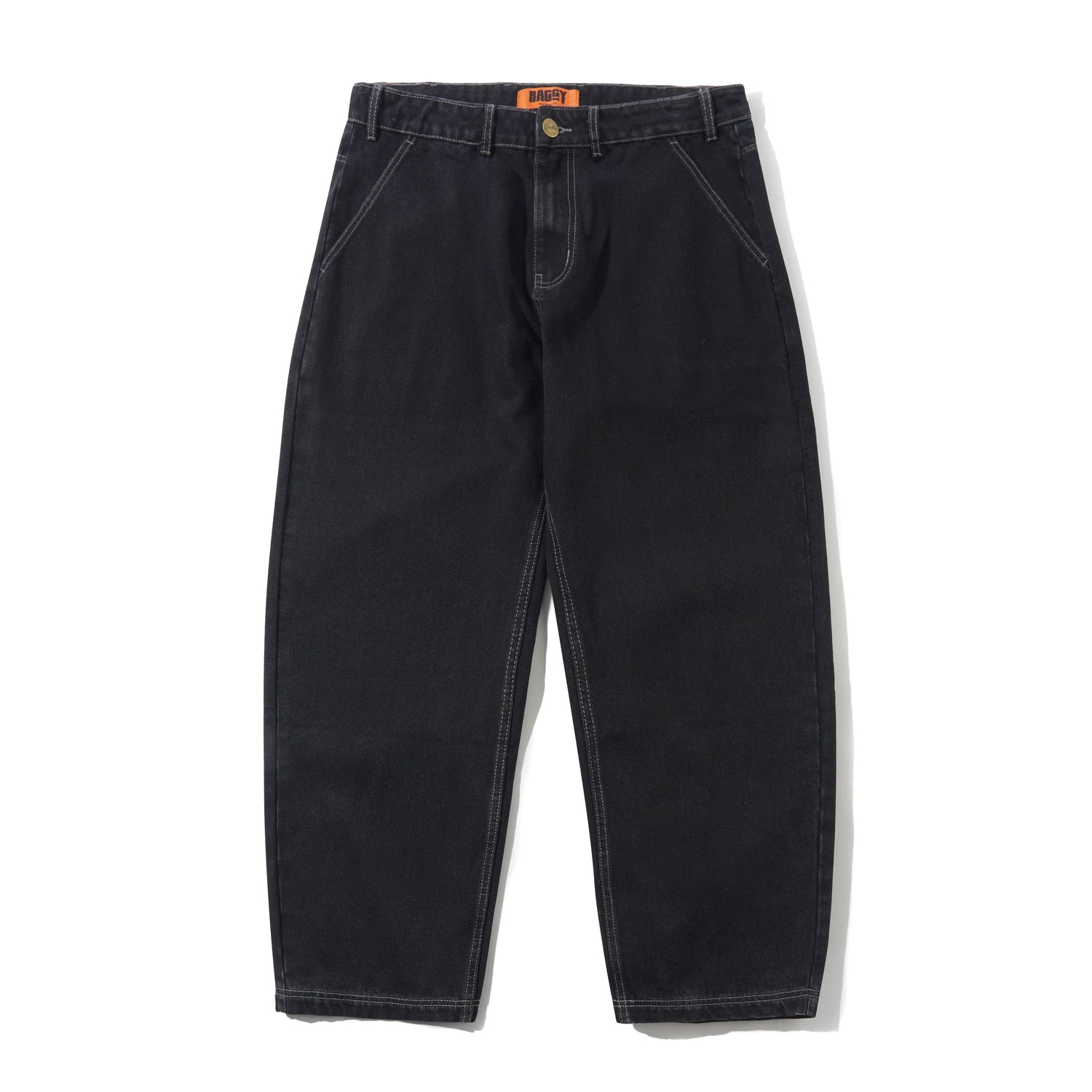 Scribble Denim Jeans, Washed Black
