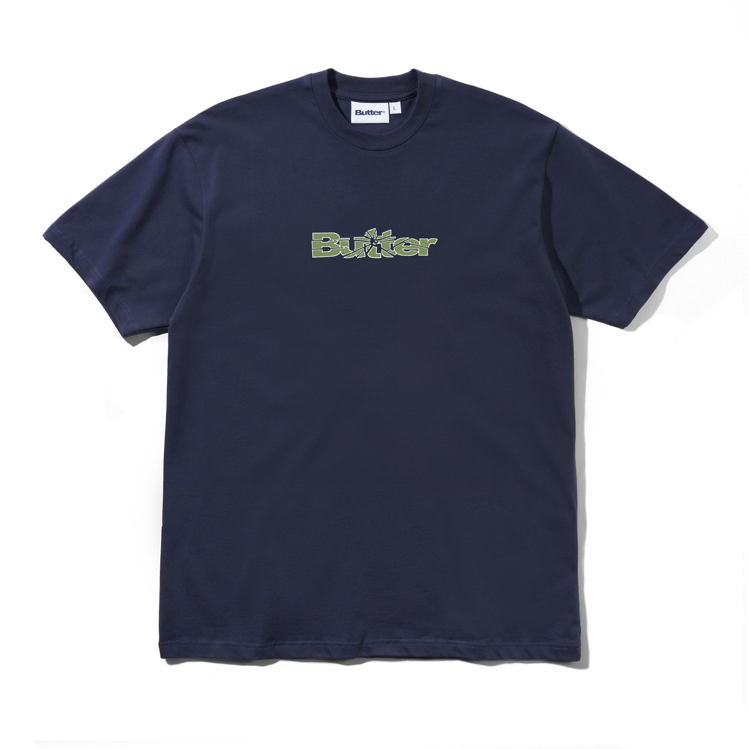 Smashed Logo Tee, Navy