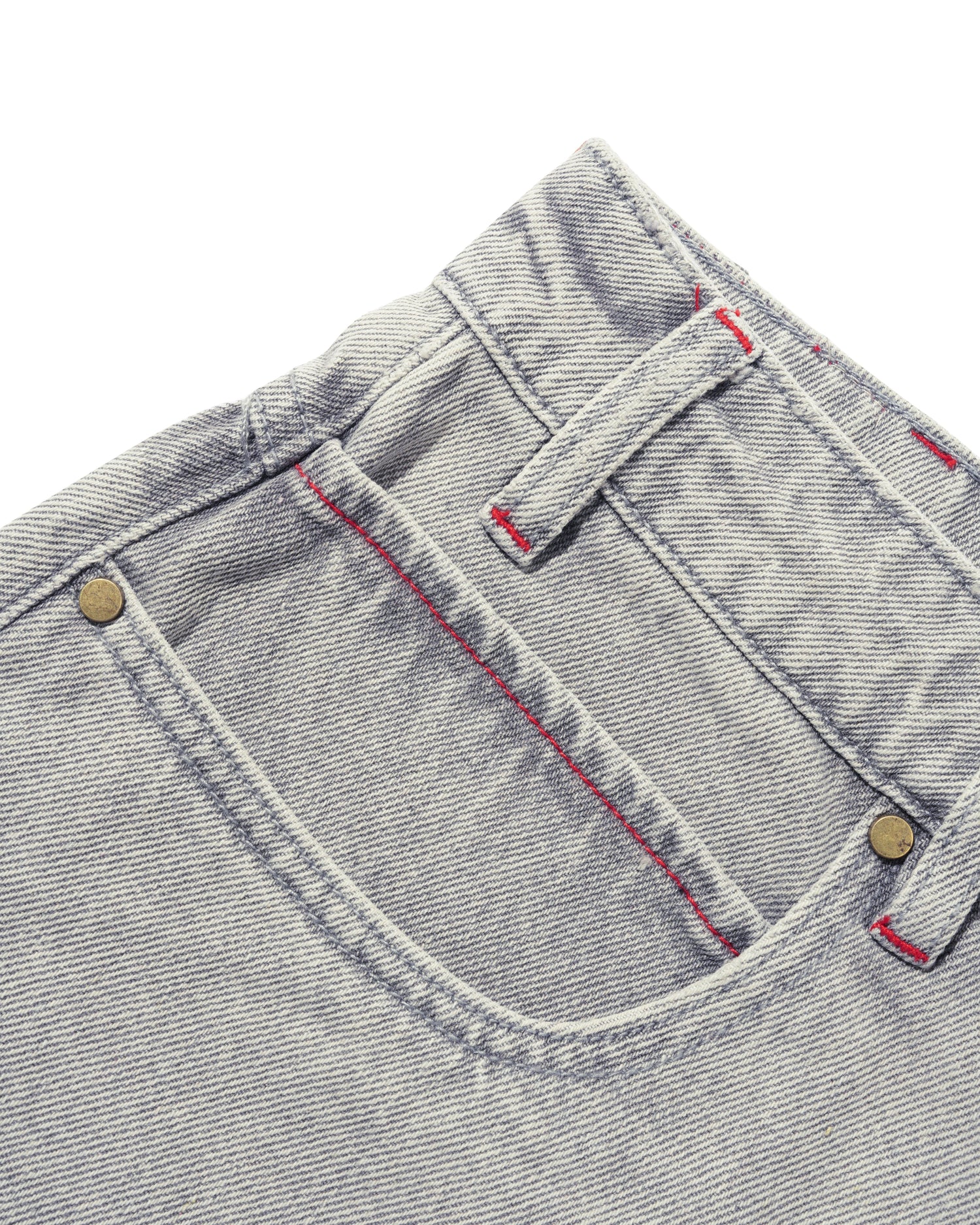 Solar Fade Denim Shorts, Grey Wash