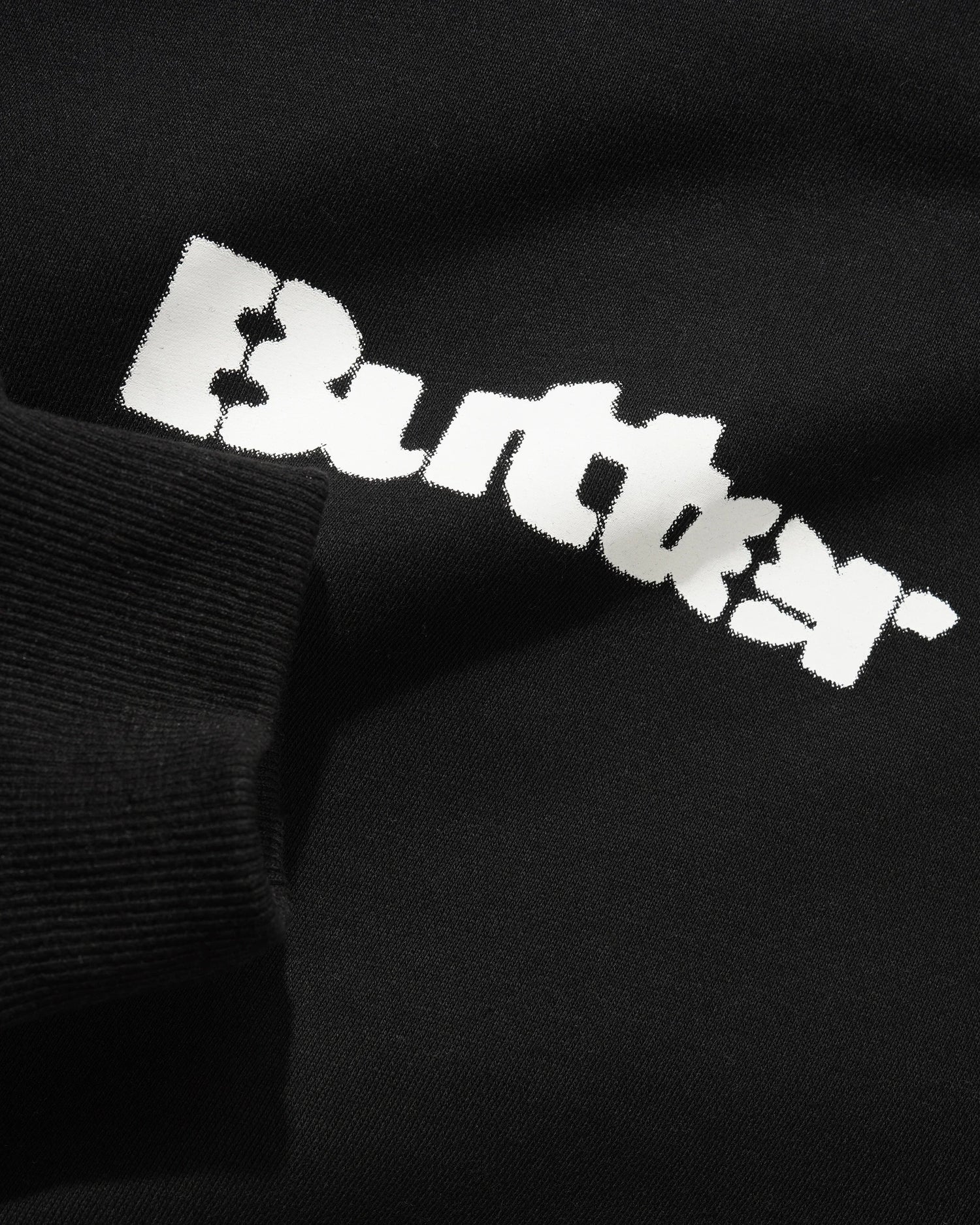 Stencil Logo Pullover Hood, Black