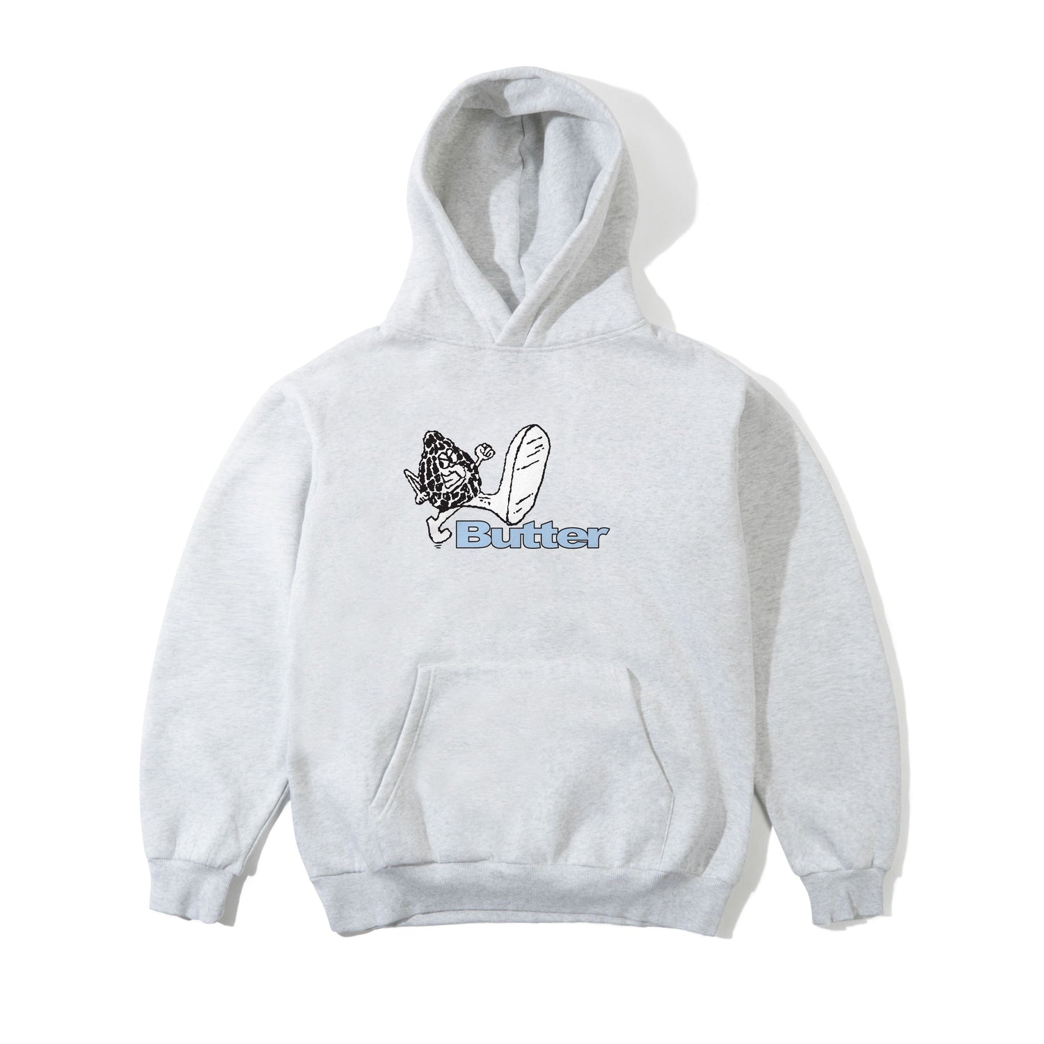 Steppin' Logo Pullover Hood, Ash