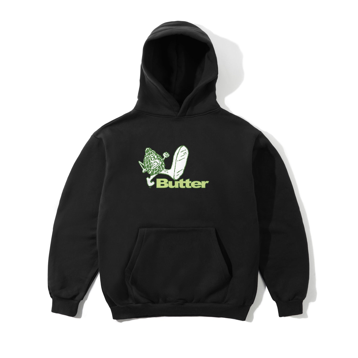 Steppin' Logo Pullover Hood, Black