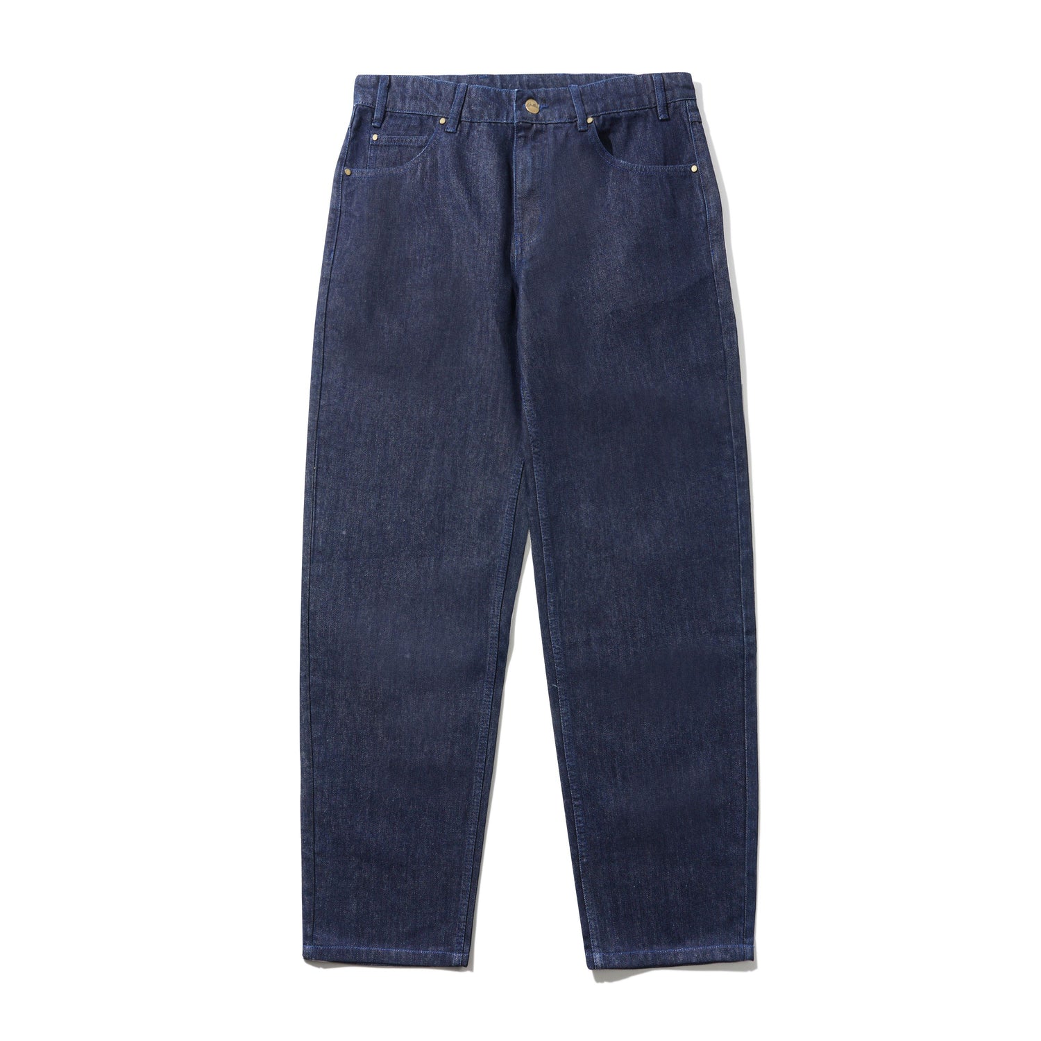 Straight Leg Denim Jeans, Dark Indigo