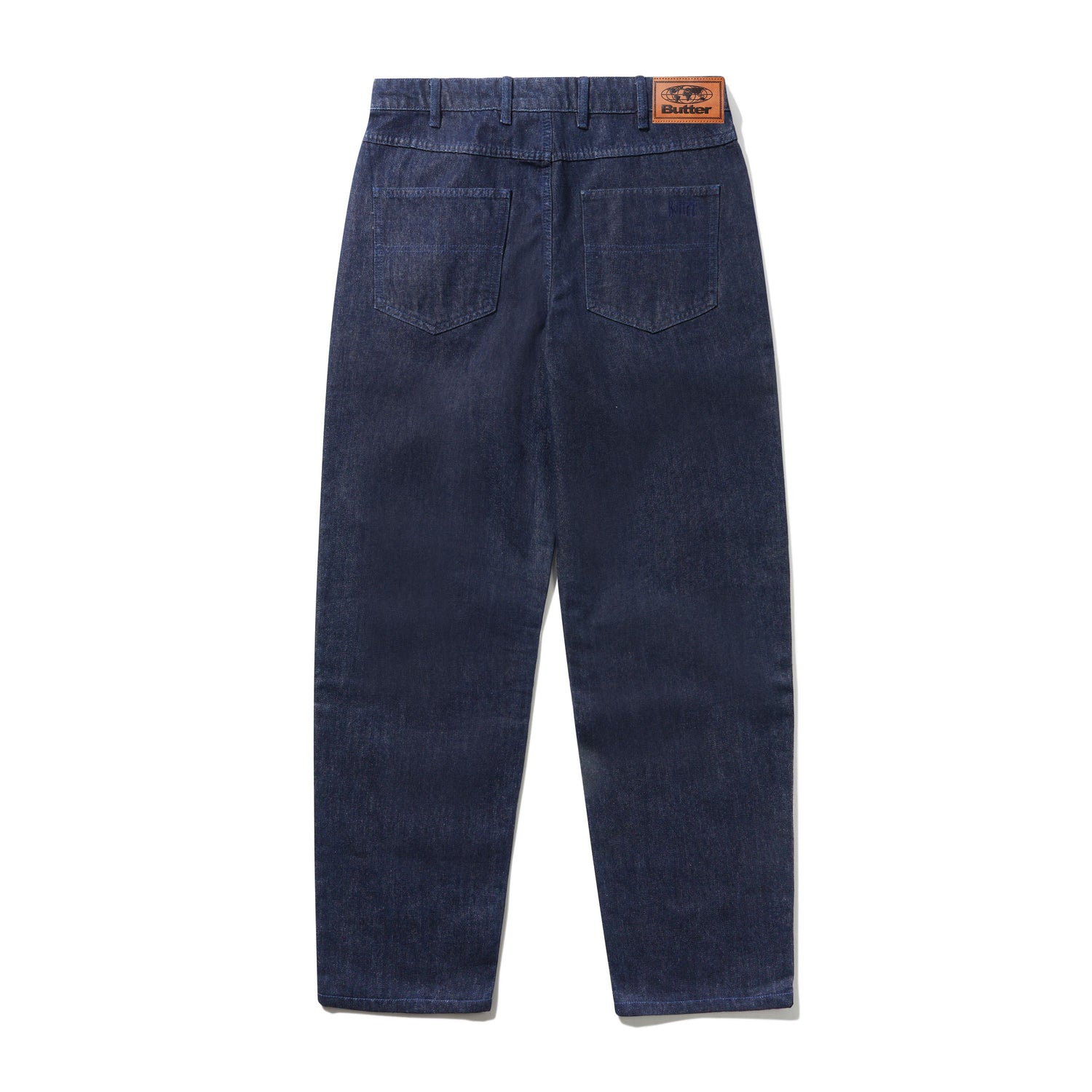 Straight Leg Denim Jeans, Dark Indigo