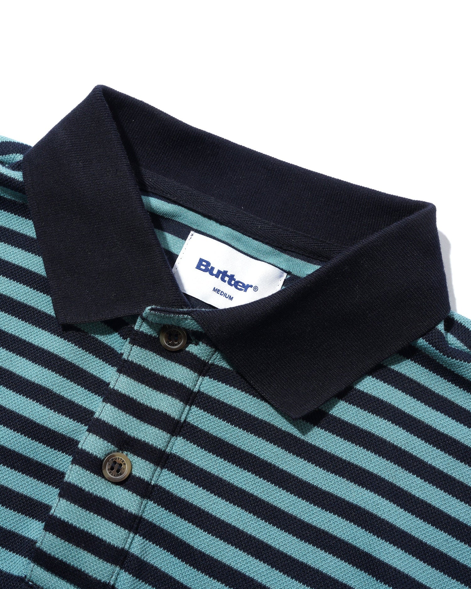 Stripe Polo Shirt, Navy / Marine
