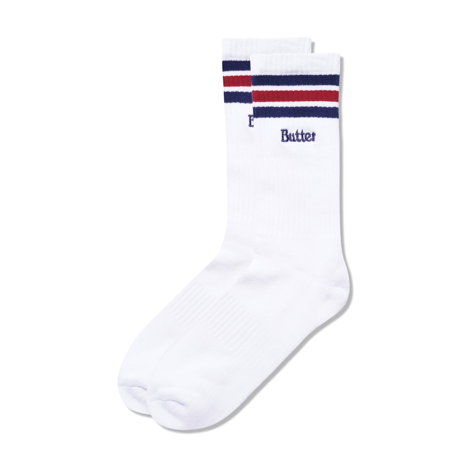 Stripe Socks, White 