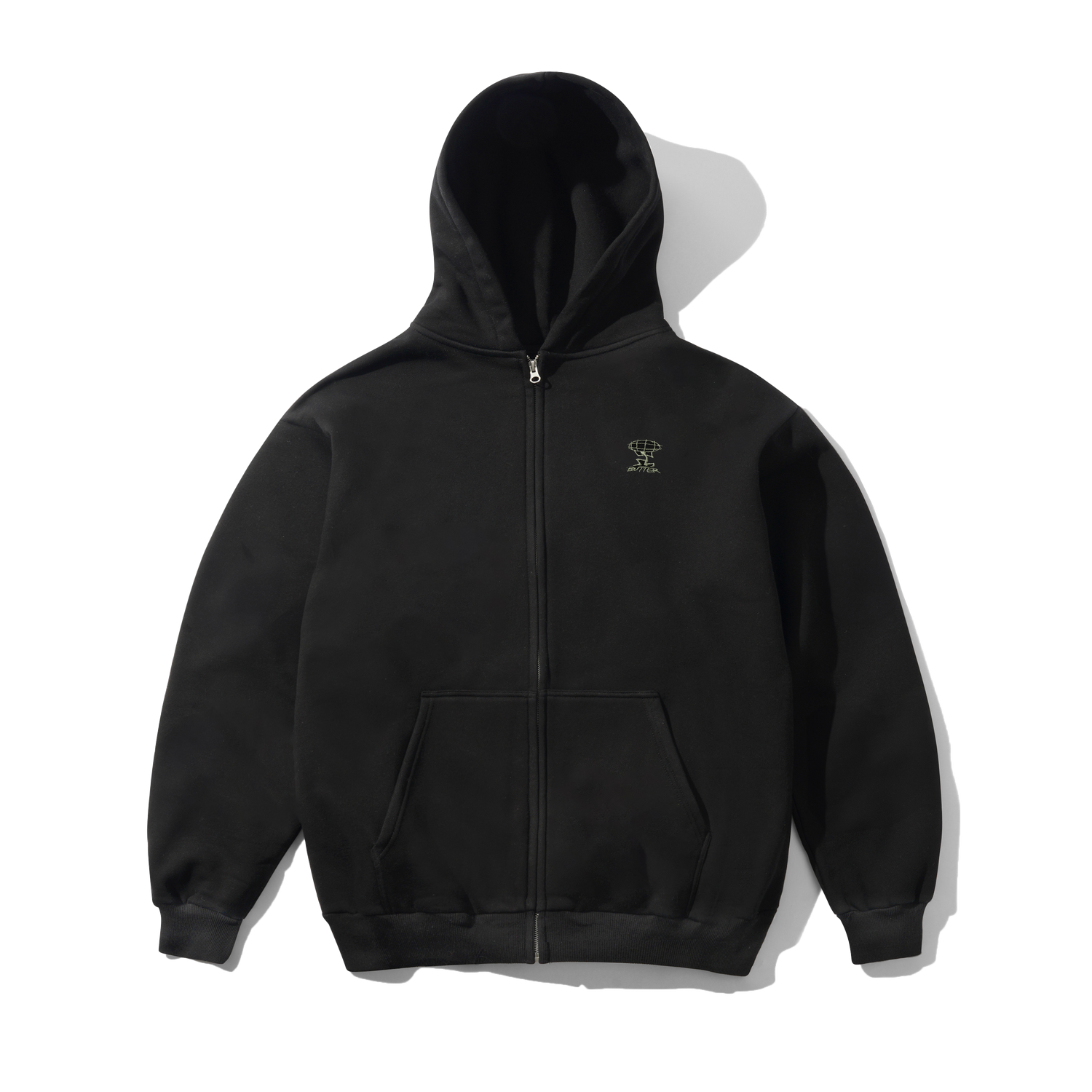 Terrain Basic Zip-Thru Hood, Washed Black