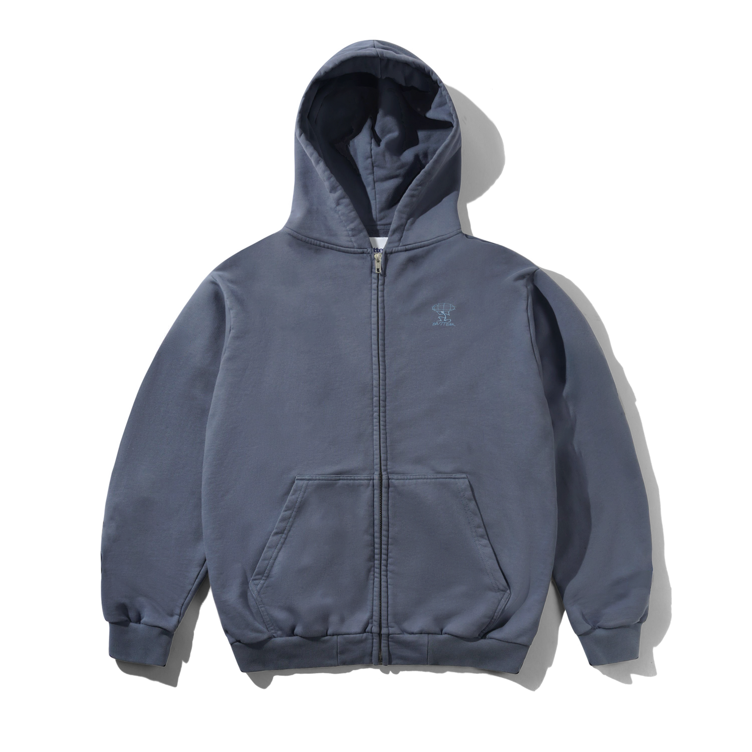 Terrain Basic Zip-Thru Hood, Washed Stone Blue