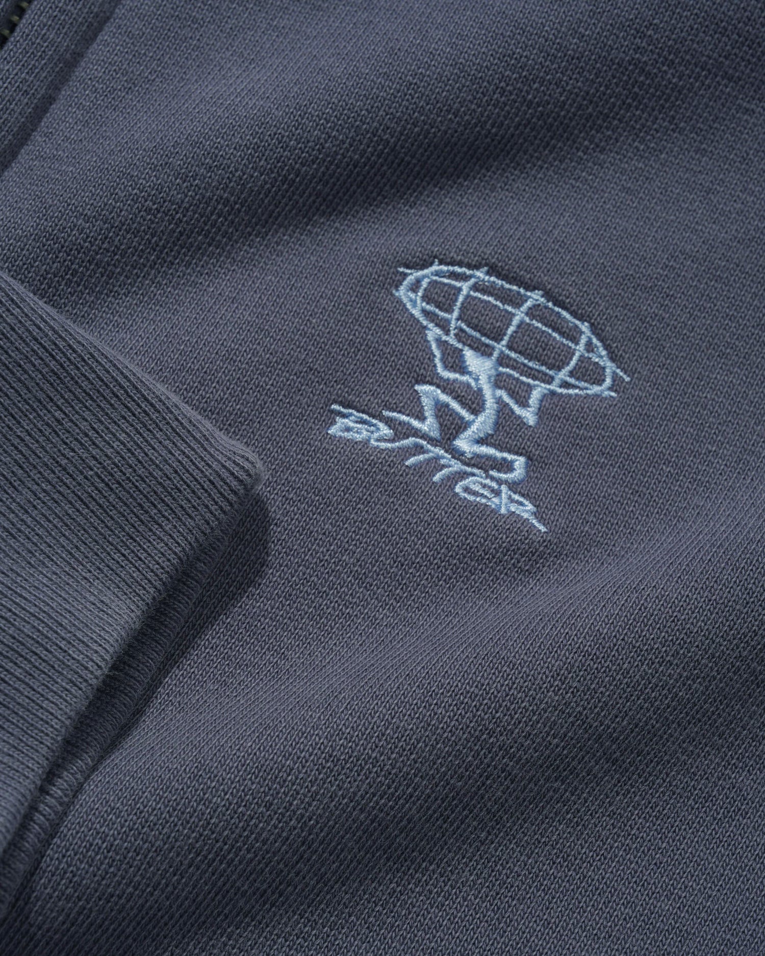Terrain Basic Zip-Thru Hood, Washed Stone Blue