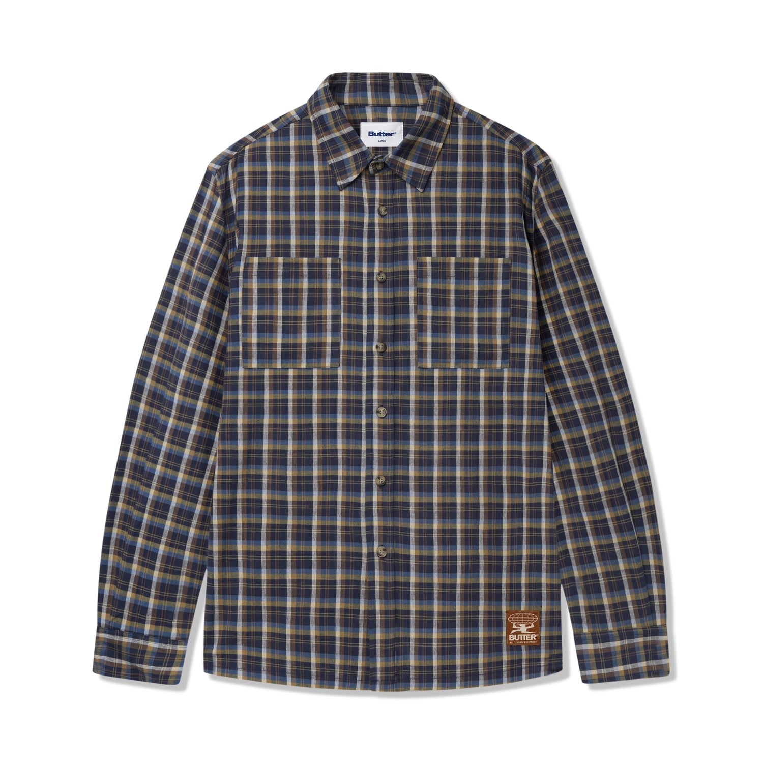 Terrain Plaid Shirt, Navy