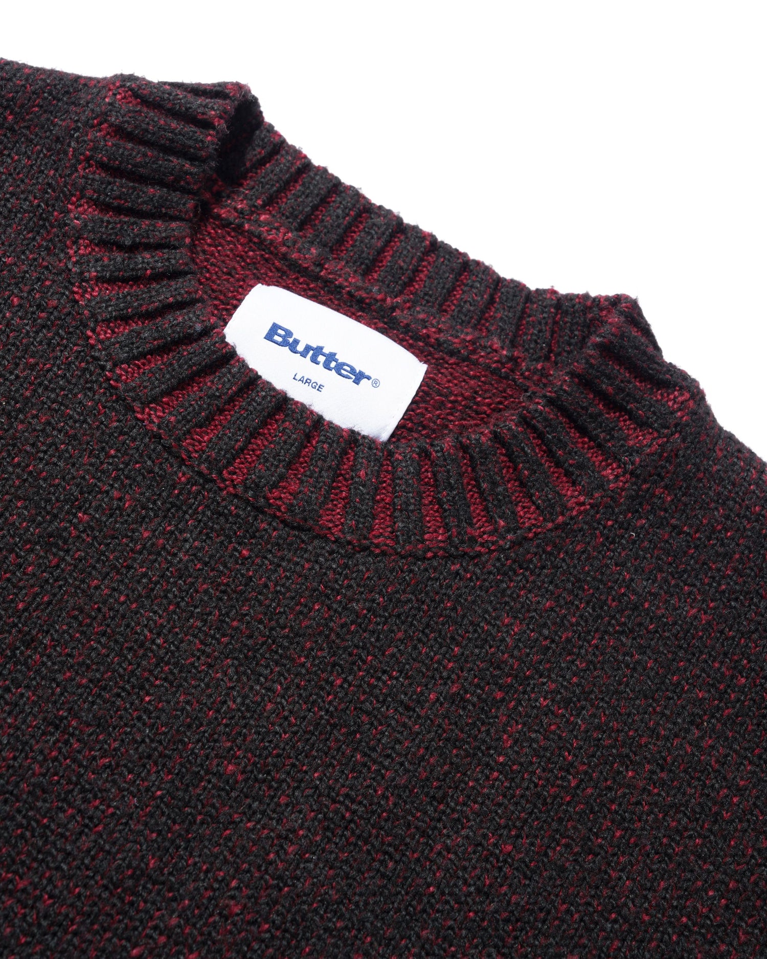 Textured Knit Sweater, Black