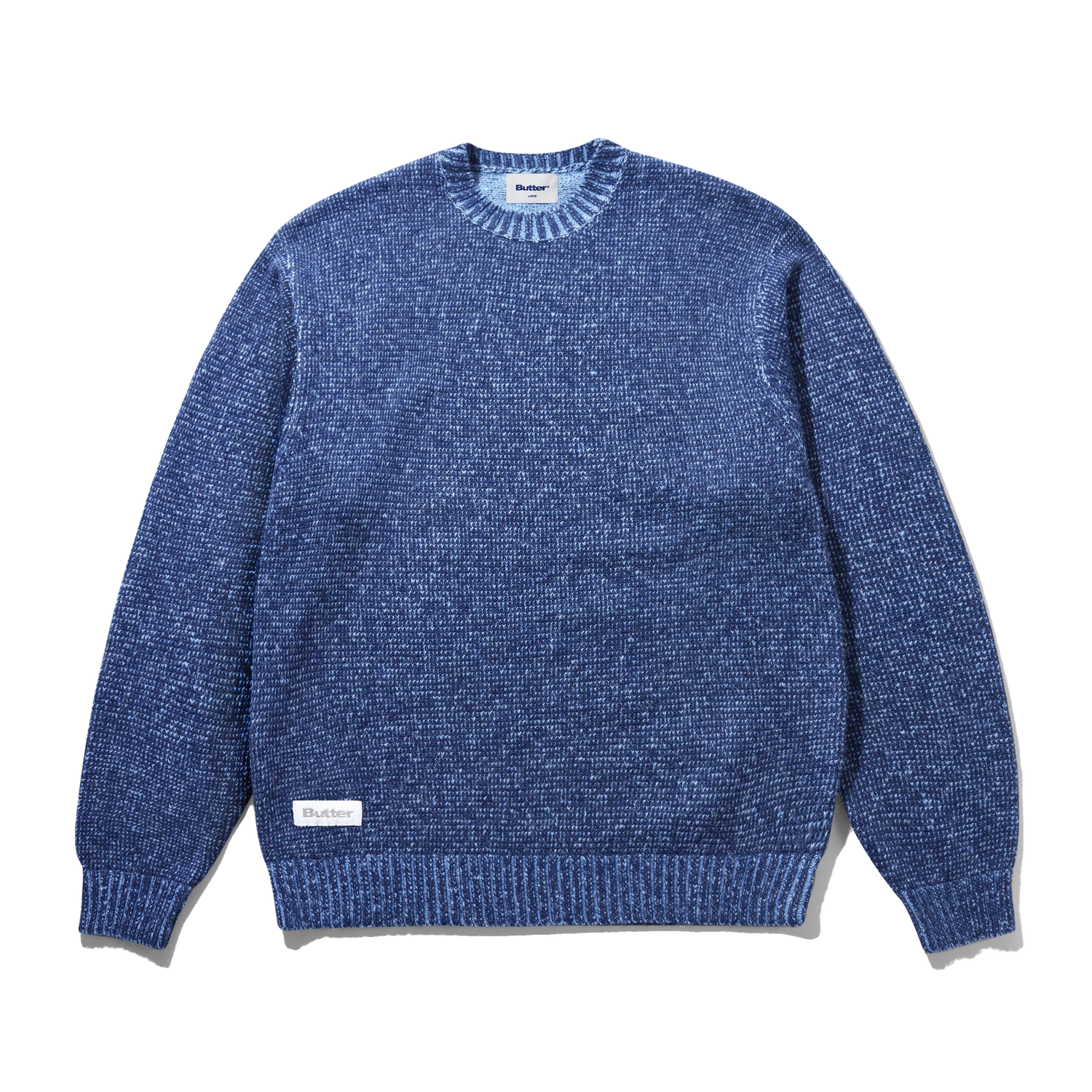Textured Knit Sweater, Navy