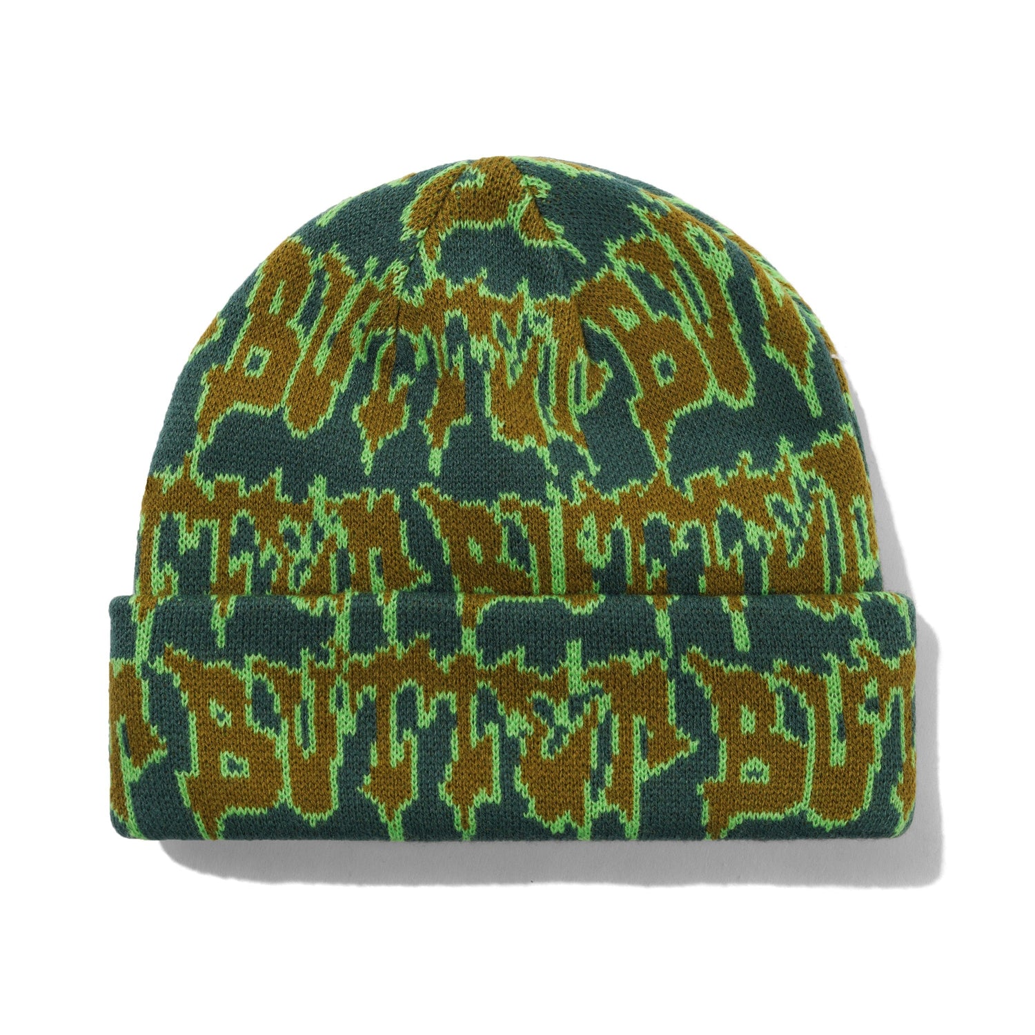 Throw Beanie, Forest / Lime