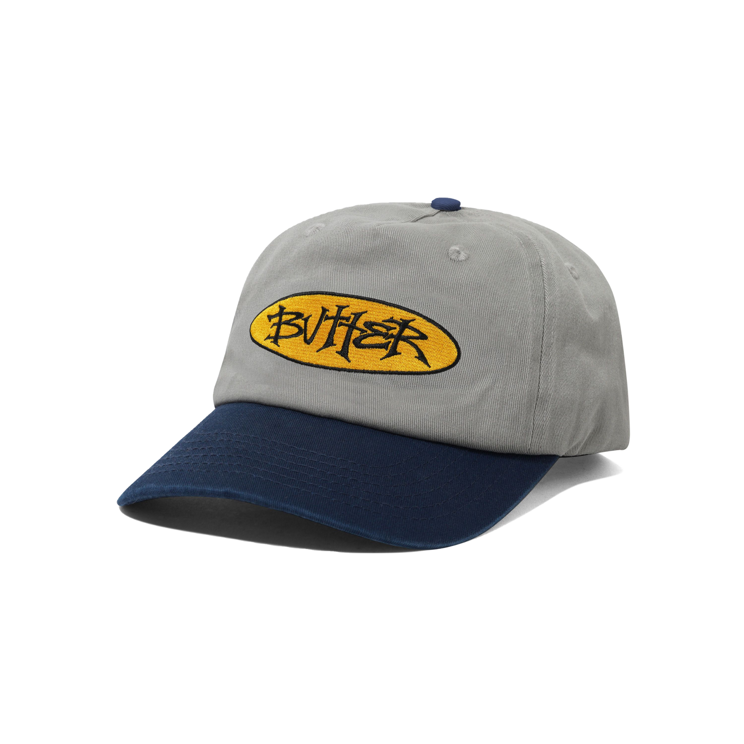 Tide 5 Panel Cap, Washed Grey / Navy