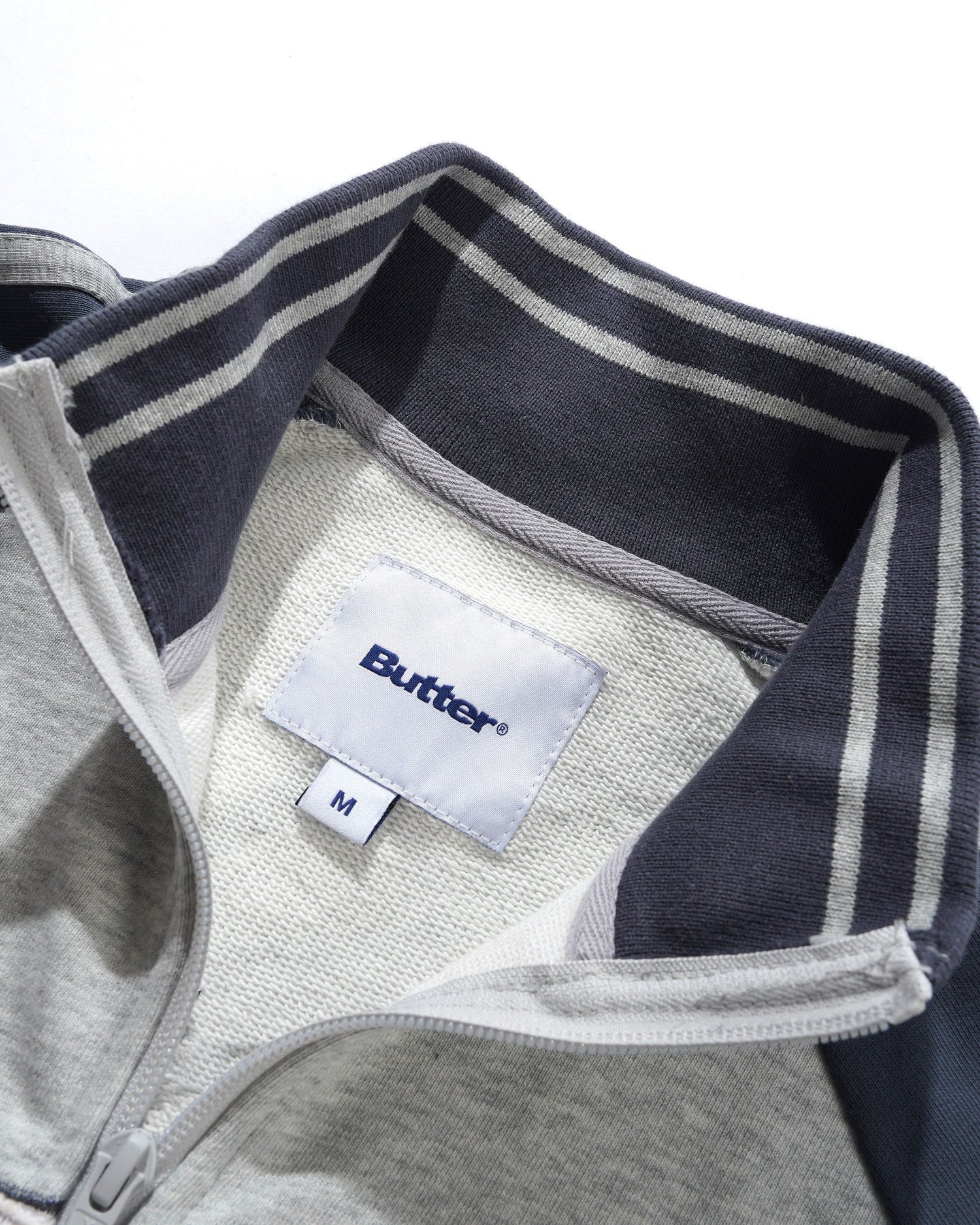 Tunnel Fleece Track Jacket, Ash / Navy