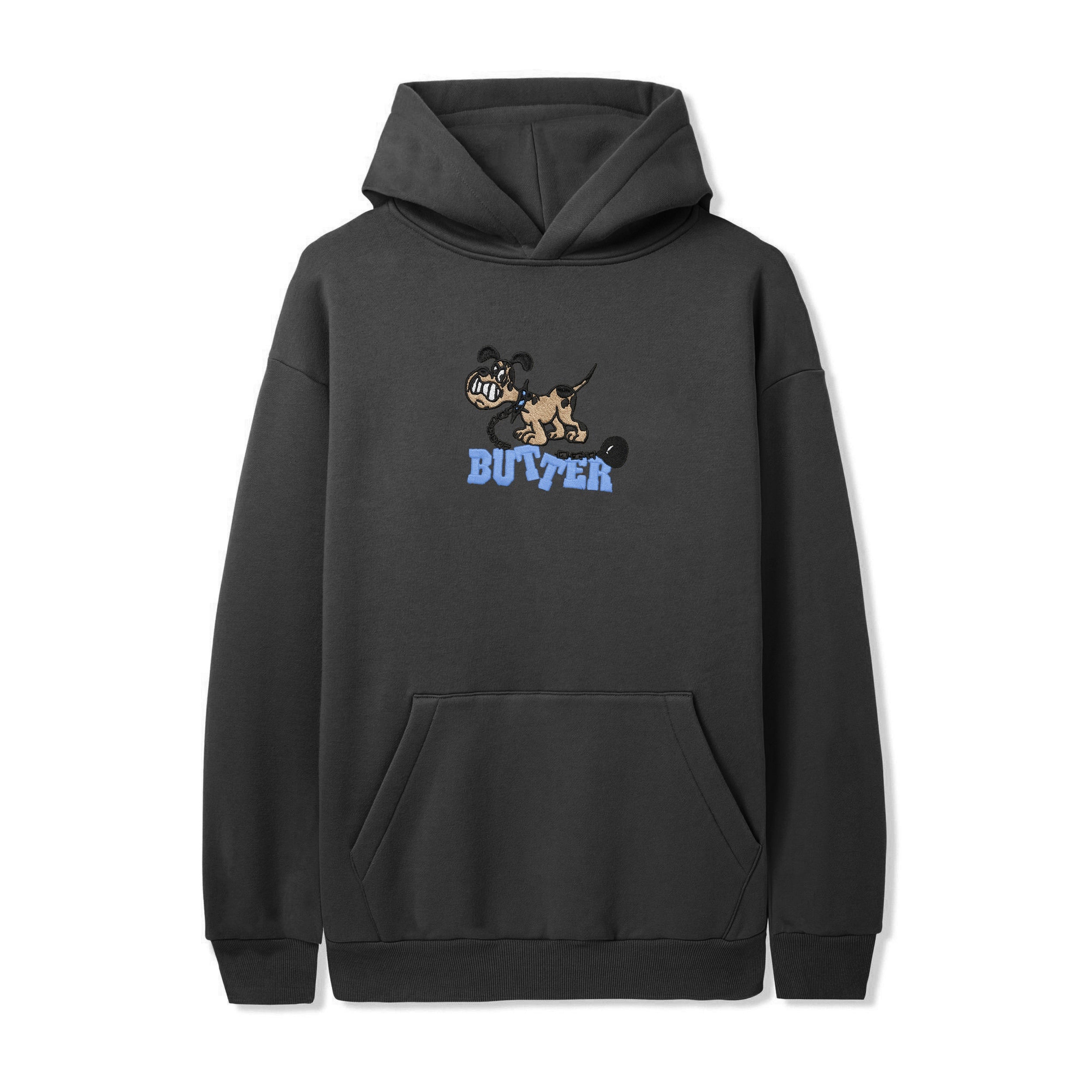 【BUTTER GOODS】Unleash Pullover Hood Washed Black UnleashPulloverHoodWashedBlack