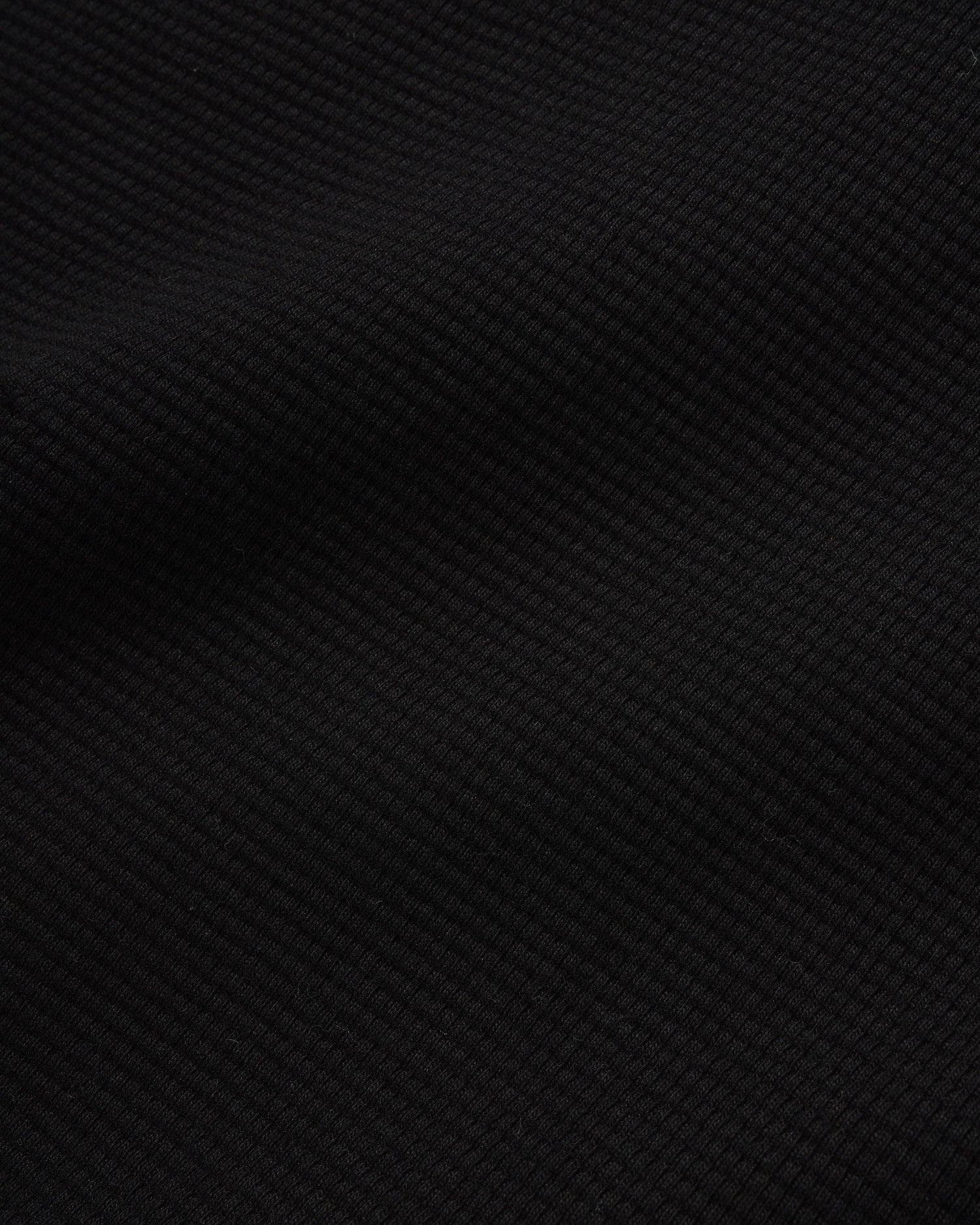 Waffle L/S Top, Black