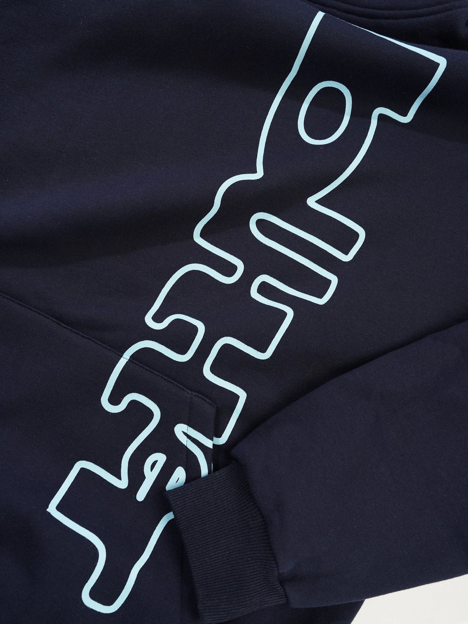Warped Pullover Hood, Navy