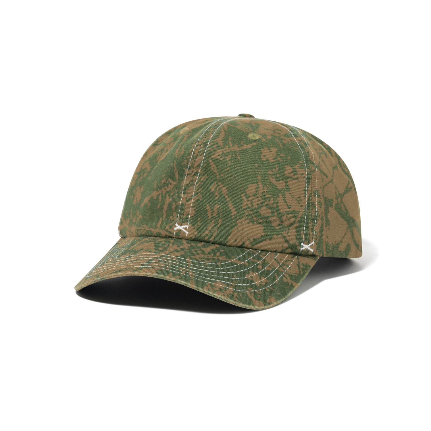 Woods Camo 6 Panel Cap, Sage