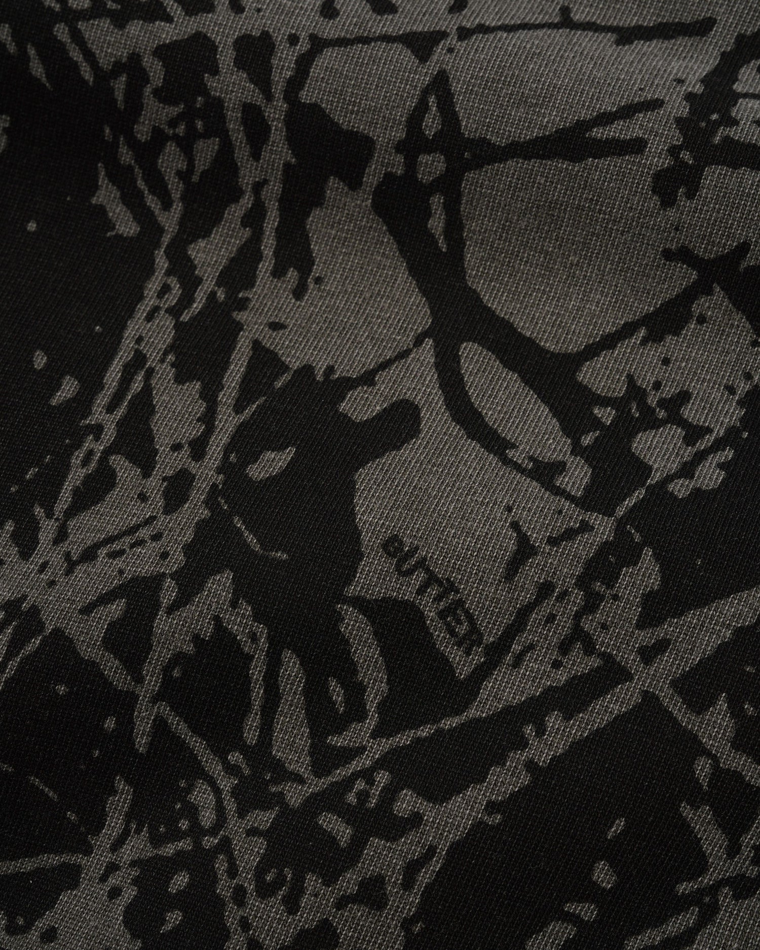 Woods Camo Tee, Washed Black