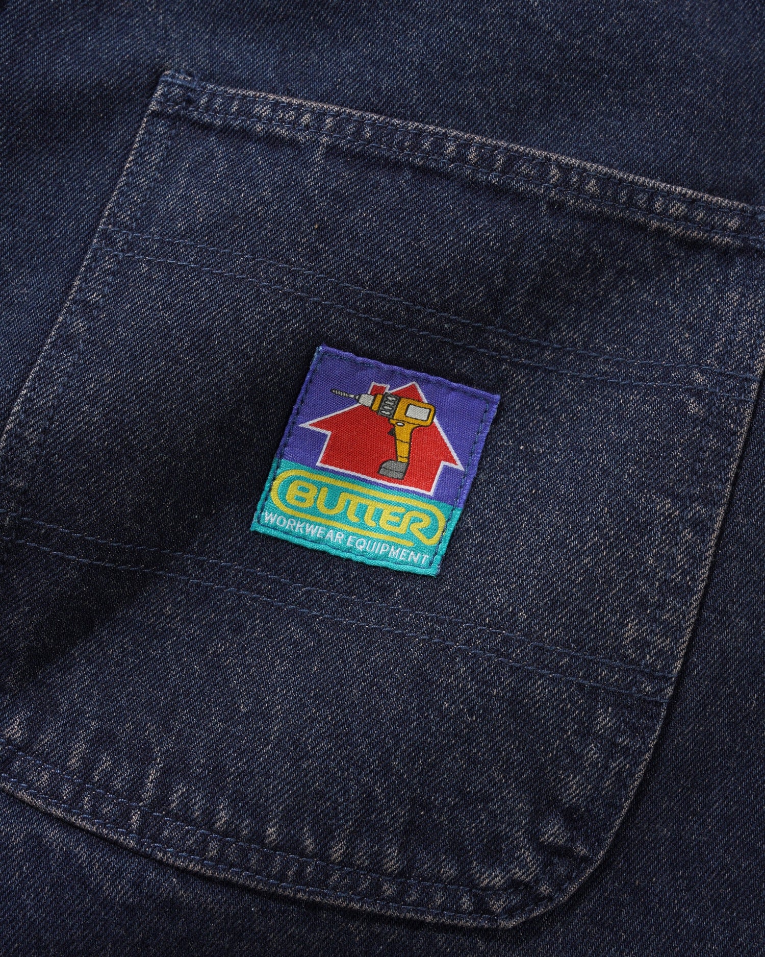 Work Shorts, Distressed Tinted Indigo