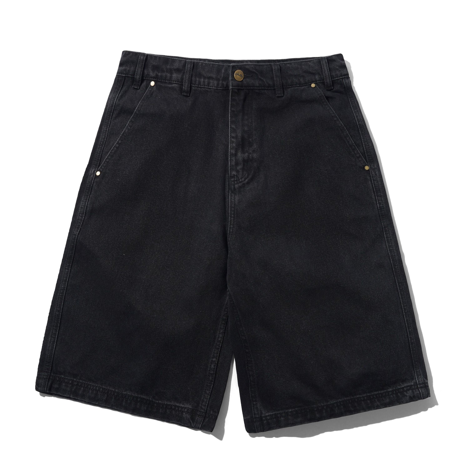 Denim Work Shorts, Black