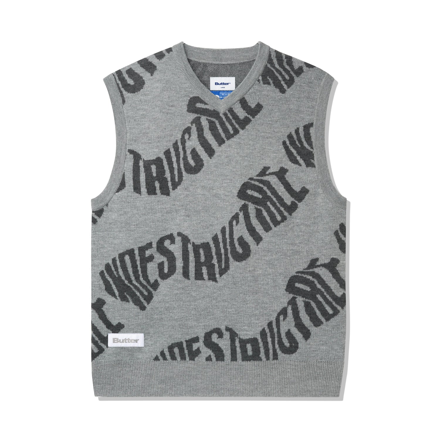 Indestructible Knitted Vest, Heather Grey