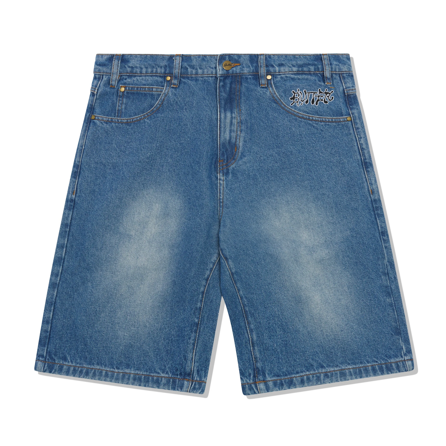 Ink Denim Shorts, Worn Blue