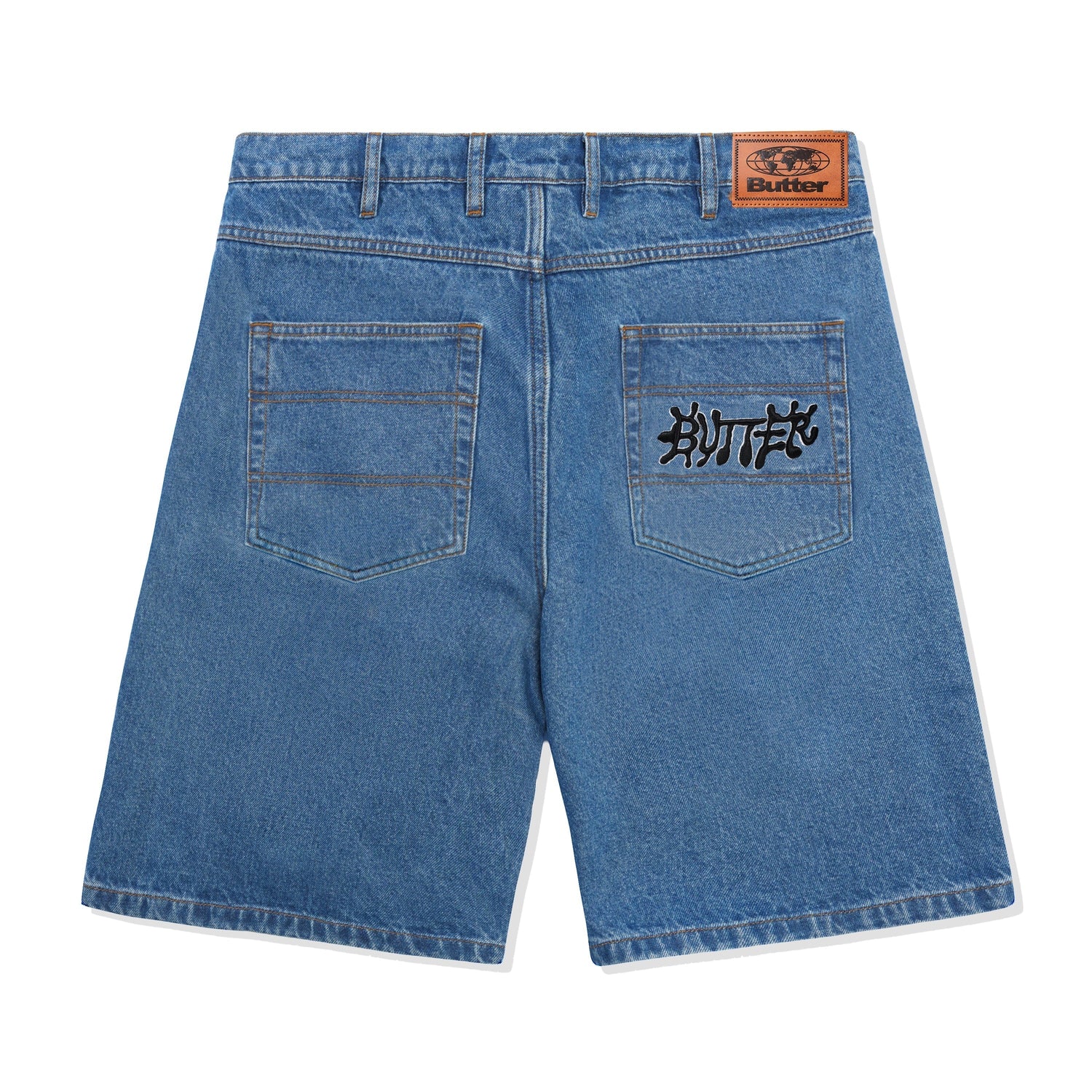 Ink Denim Shorts, Worn Blue