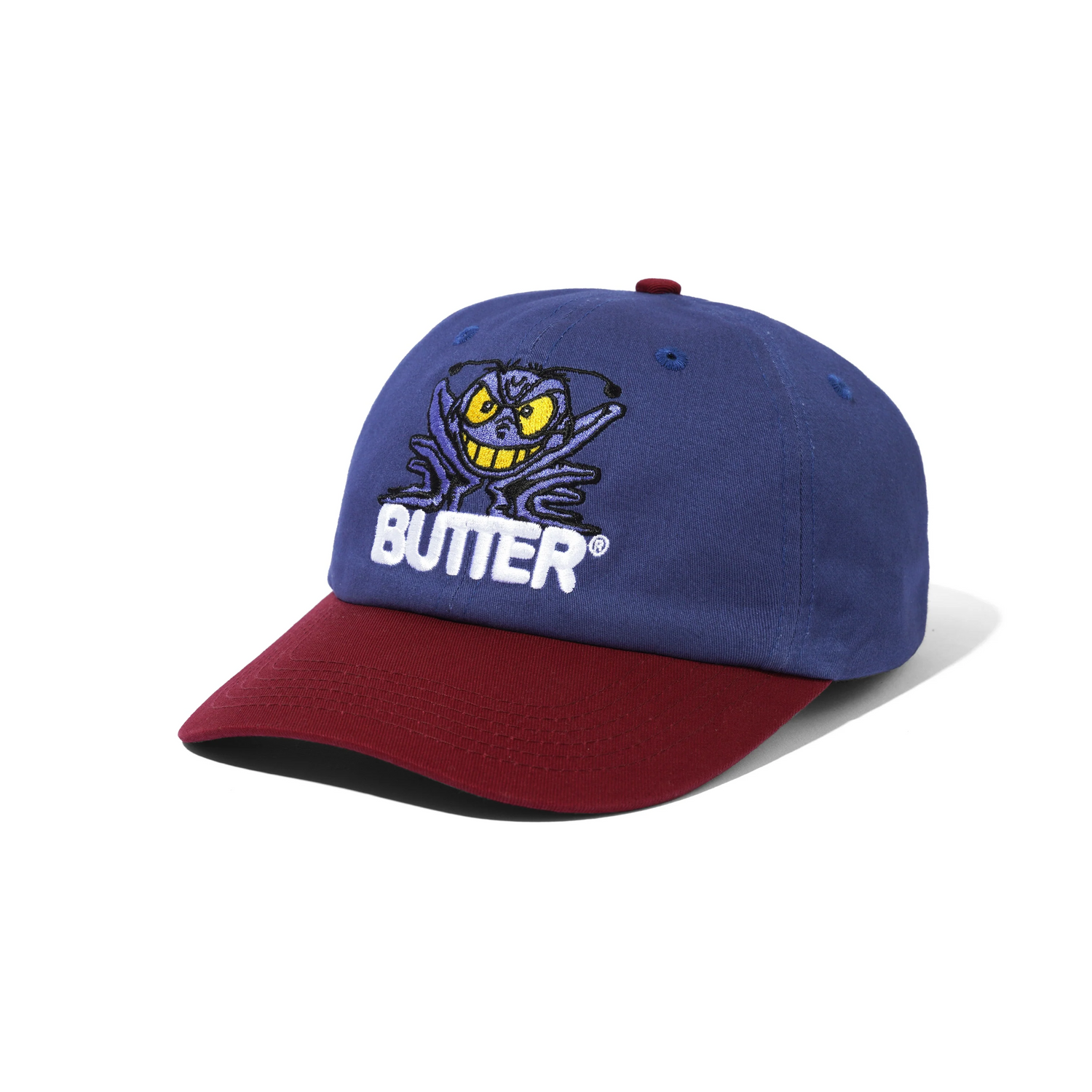 Insect 6 Panel Cap, Navy / Maroon