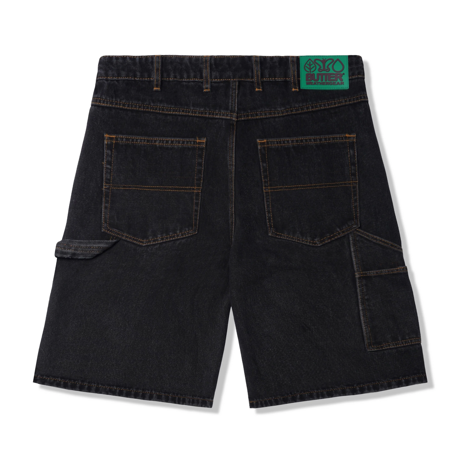 Weathergear Denim Shorts Washed Black Butter Goods UK