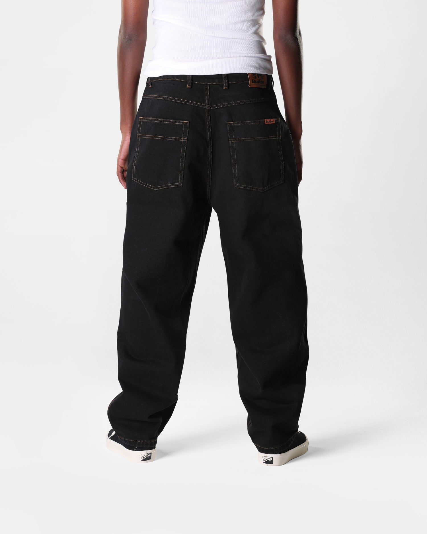 Baggy Denim Jeans, Washed Black – Butter Goods UK