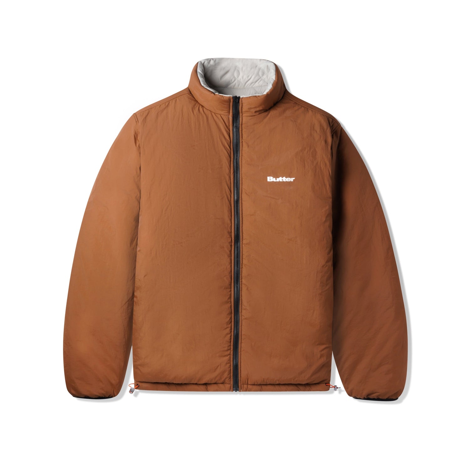 Chainlink Reversible Puffer Jacket, Stone / Brown