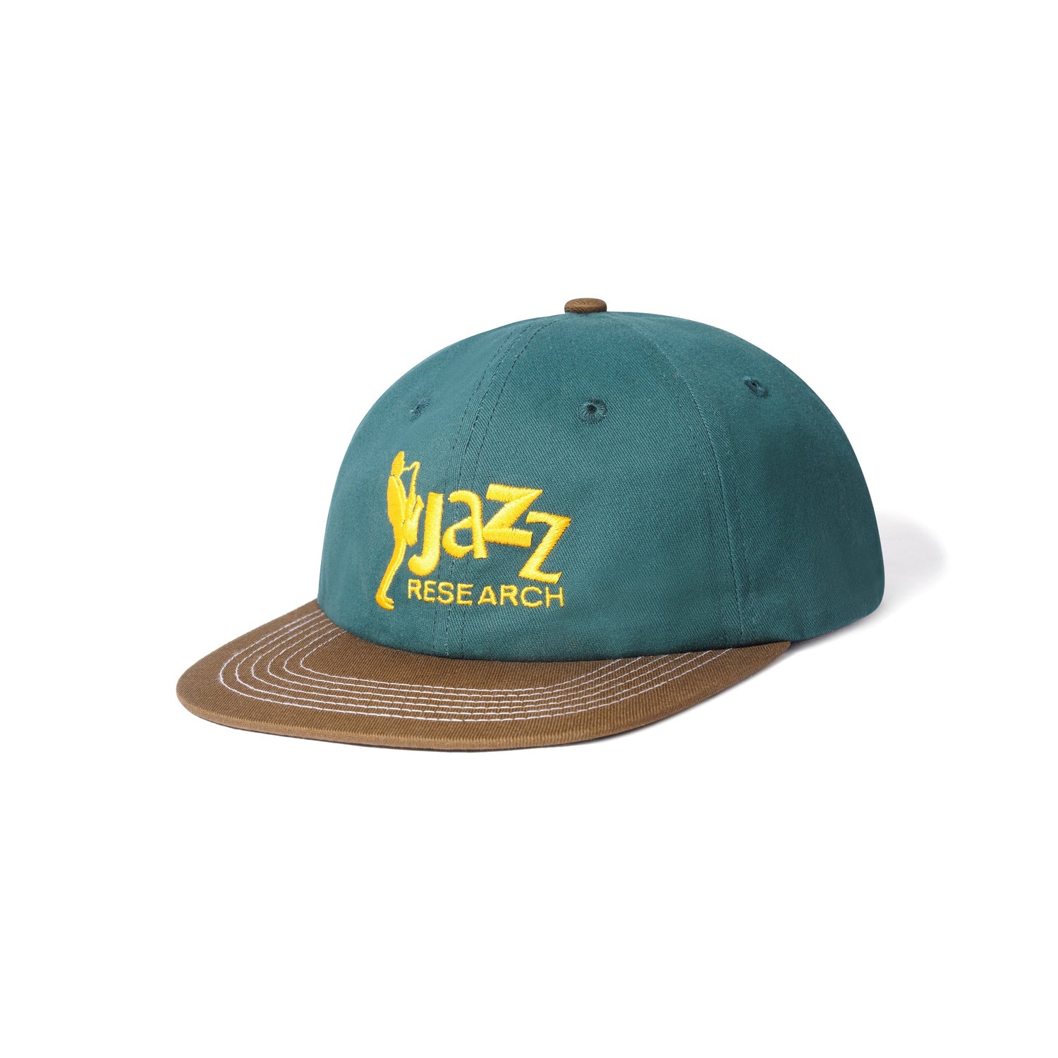 Jazz Research 6 Panel Cap, Forest / Brown