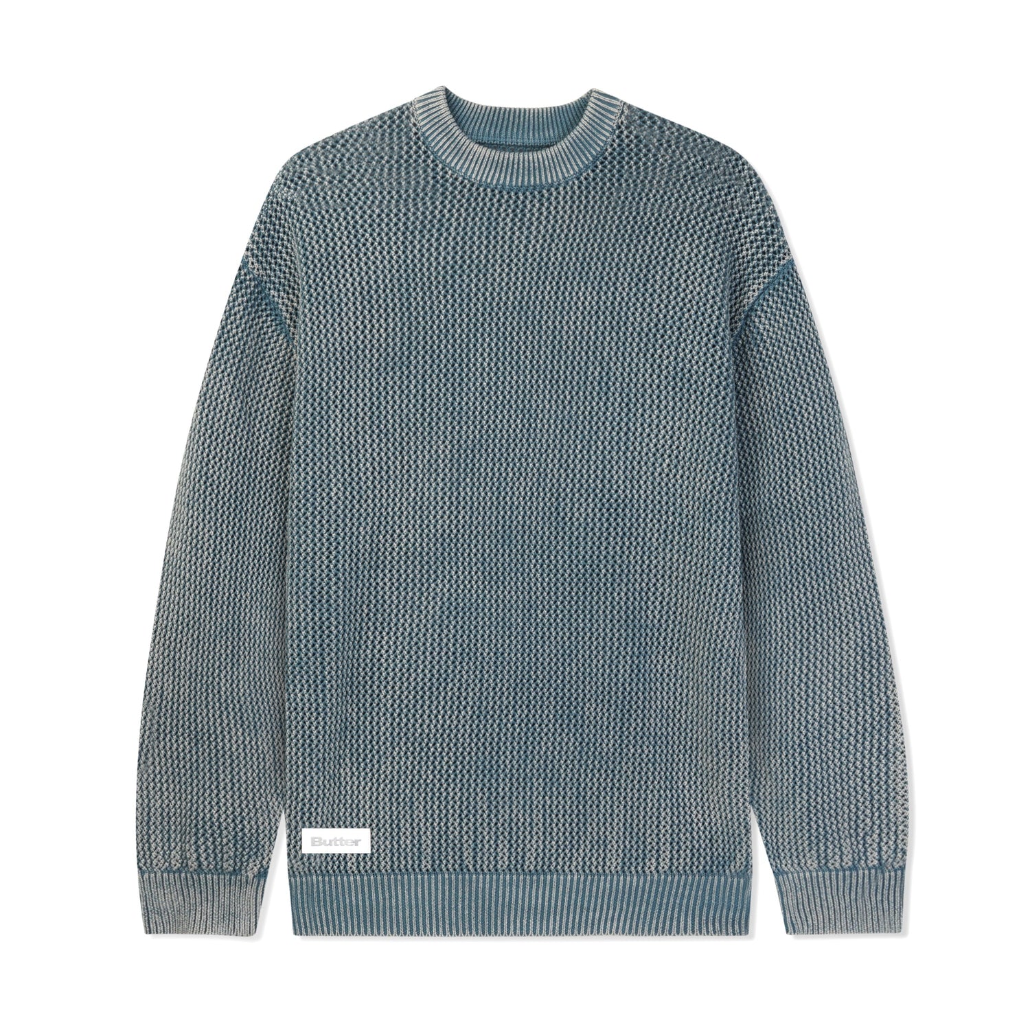 Washed Knitted Sweater, Washed Navy